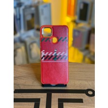 Avcı Teknoloji Market Redmi 10A Uyumlu Piksel Desenli ve Deri Detaylı Premium Stil Kılıf