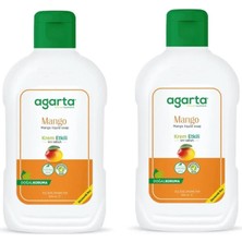 Agarta Doğal Krem Etkili Sıvı Sabun Mango 1500 ml * 2 (3000 Ml)
