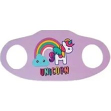 Polybotum Çocuk Oyun Maskesi Unicorn Temalı Renkli Kostüm 3-13 Yaş