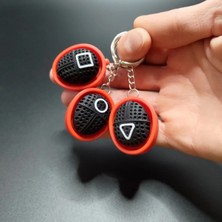 3D Snaxx Minimal Oyun Temalı Tıklamalı Anahtarlık Seti – Kare, Daire ve Üçgen 3’lü Set