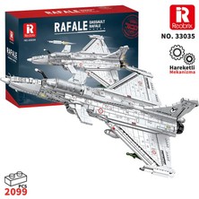Reobrix 33035 Dassault Rafale Jet Uçak Yapı Blok Seti Building Blocks - 2099 Parça