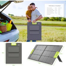 Cepini SP-100 Katlanabilir Güneş Paneli 100W Monokristal, %23 Verimli, Usb-A & Type-C (45W) Hızlı Şarj, Mc4 Çıkışlı Taşınabilir Solar Panel