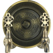 vitrinbanyo Ikili Osmanlı Musluğu ve Hamam Tası Antik