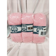 Ören Bayan Kristal Açık Pembe El Örgü Ipi (3 Adet) - Renk: 039