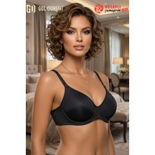 Le Jardin Premium Kadın Büyük Beden Soft Boş Cup Balenli Desteksiz Kutulu Tek Sütyen