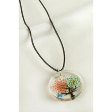 Zero Land Streozd Sultan Otu Hayat Ağacı Epoksi Kolye-Renkli