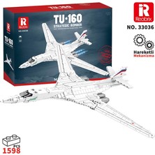 Reobrix 33036 Sovyet TU-160 Strateji Bombardıman Jet Uçağı Yaratıcı Yapı Blok Seti (TU-160 Strategic Bomber Aircraft) - 1598 Parça