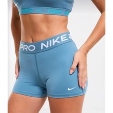 Nike Pro 3 Dri-Fit Training Shorts Mavi Kadın Şort CZ9857-440
