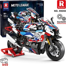 Reobrix Technic 99040 Moto League Bmw S1000 Rr Motosiklet Yaratıcı Yapı Blok Seti Building Blocks (The Clock Tower) - 949 Parça