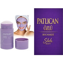 Sibela Beauty Eggplant Mask Stick (Patlıcan Özlü Maske) Akne Karşıtı Yüz Maskesi, Patlıcan Maskesi
