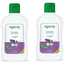 Agarta Doğal Krem Etkili Sıvı Sabun Lavanta 1500 ml * 2 (3000 Ml)