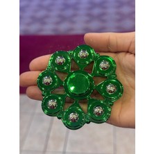 Cuffcufftoys Yeşil Metal Stres Çarkı Modelleri Uzun Dönen 9x9 cm