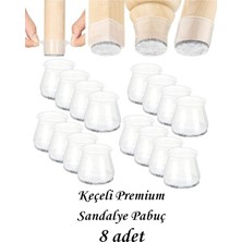 Gizmo Vibe Orta Boy 8 Adet 2 Cm-3cm Keçeli Silikon Masa Sandalye Pabuç Sandalye Kaydırmaz Zemin Koruyucu