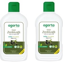 Agarta Doğal Krem Etkili Sıvı Sabun Zeytinyağlı 1500 ml * 2 (3000 Ml)