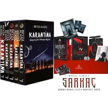 İndigo Kitap Karantina Serisi Seti-5 Kitap Takım- Ciltli Kutulu ve Sarkaç 1 Kurma Bebek Yan Boyamalı Hediyeli Kutu