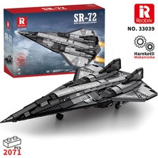 Reobrix 33039 Sr-72 Keşif Uçağı Jet (Sr-72 Reconnaissance Aircraft) Yaratıcı Yapı Blok Seti Building Blocks - 2071 Parça