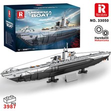 Reobrix 33050 Denizaltı Yaratıcı Yapı Blok Seti Building Blocks (Strategic U-Type SUBMARINE)-3624PARÇA