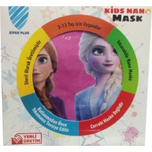 Polybotum Çocuk Oyun Maskesi Frozen Elsa Anna Temalı Renkli Kostüm 3-13 Yaş