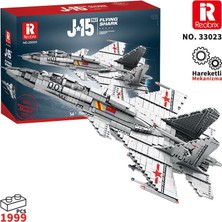 Reobrix 33023 Shenyang J-15 Jet Uçak Yaratıcı Yapı Blok Seti Building Block (J-15 Flying SHARK)-1999PARÇA