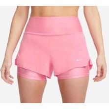 Nike Dri-Fit Swift Mid-Rise 8cm (Approx.) 2-In-1 Running Pembe Kadın Şort DX1029-611