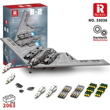 Reobrix 33038 B2 Bombardıman Uçağı Yaratıcı Yapı Blok Seti Building Blocks (B2 Bomber)- 1977 Parça