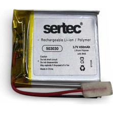 Elektronikçim Sertec 503030 3.7V 450MAH Li-Polymer Pil (DEVRELI/1.5A)