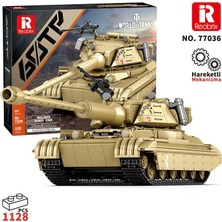 Reobrix 77036 World Of Tanks 60TP Lewandowskiego Tank Yaratıcı Yapı Blok Seti Building Blocks - 1128 Parça