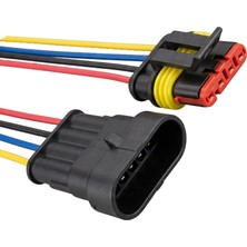 İTHAL Super Seal Konnektör Kablolu Takım - Erkek/Dişi (4 Pin)
