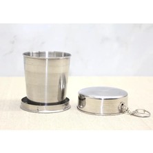 Indispensablely Katlanabilir Tekli Paslanmaz Çelik Shot Bardak ALK3936