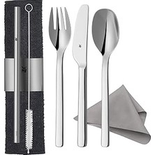 Indispensablely My To Go Çelik Kişisel Çatal Kaşık Seti