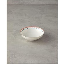 Indispensablely English Orange Carny Bone Porselen Kase 15 cm Turuncu-Mavi