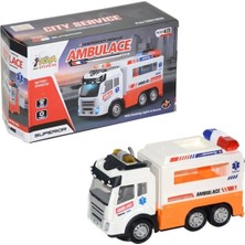Kitabevimden Ctoy Işıklı ve Sesli Ambulans Kamyon 89-207B
