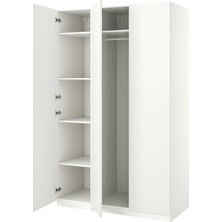 IKEA Beyaz Şık Kapaklı Gardırop