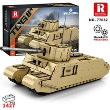 Reobrix 77032 World Of Tanks Togıı Ingiliz Ağır Tankı (British Heavy Tank) Yaratıcı Yapı Blok Seti Building Blocks - 1427 Parça