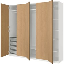 IKEA Beyaz Fonksiyonel Kapaklı Gardırop
