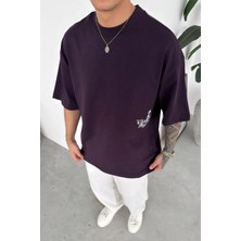 HAFKA Mor Studios Baskılı Premium Oversize Tişört