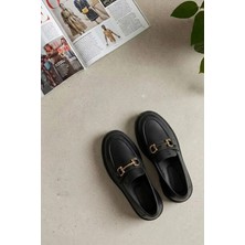 Ayakkabı Fuarı Elit MY-744C Kadın Hakiki Deri Casual Ayakkabı Siyah