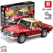 Reobrix Technic 11005 Mercedes Benz 280SL Araba Yaratıcı Yapı Blok Seti Building Blocks - 1578 Parça