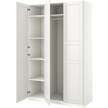 IKEA Beyaz Geniş Kapaklı Gardırop