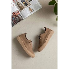 Ayakkabı Fuarı Elit MY-232 Kadın Hakiki Deri Casual Ayakkabı Taba