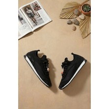 Ayakkabı Fuarı Elit BTFLRPR-S208-1 Kadın Klasik Sneaker Siyah