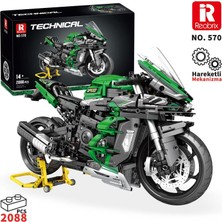 Reobrix Technic 570 Ninja H2 Sx Se Motor Yaratıcı Yapı Blok Seti Building Blocks - 2088 Parça