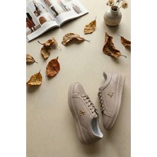 Ayakkabı Fuarı Elit BTFLRMRC-5400 Kadın Klasik Sneaker Bej