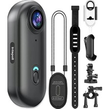 Indispensablely Mini Wıfı Aksiyon Kamerası 1080p Taşınabilir Vücut Kamerası Giyilebilir Video Kaydedici Ipx7 Su Geçirmez