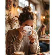 Kafkas Store Tkndy Mini Dijital Çocuk Kamerası Anında Baskı 5 Kalem 4 Kağıt Rulo Hediyeli