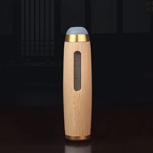 BayMusK Teknoloji Kutulu Taşınabilir Araç Ofis Için Küllük Araç Içi Küllük Ahşap Kül Tablası