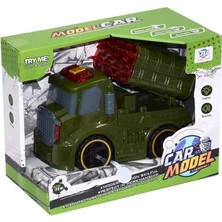 Kitabevimden Canem Sürtmeli Sesli Işıklı Askeri Araçlar (Karışık Model) 8899-4A