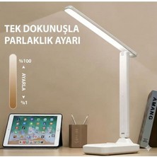 Sanec Katlanabilir Dokunmatik Kontrollü Göz Dostu Akıllı LED Masa Lambası – Enerji Tasarruflu