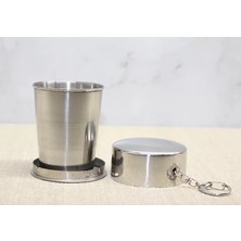 Indispensablely Katlanabilir Tekli Paslanmaz Çelik Shot Bardak ALK3935