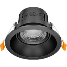 Cob LED Sıva Altı Yuvarlak Siyah Kasa 8W 3000K Goya